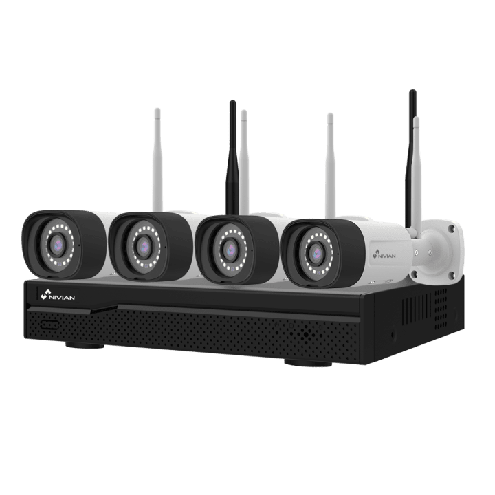 NIVIAN RETAIL NV-KIT1630W6-4CAM 4-kanavainen langaton kameravalvontasarja