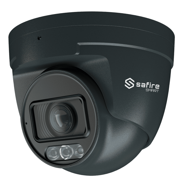 SAFIRE SMART SF-IPT511ZA-4E1-DL-GREY 4MP torņa IP kamera ar divkāršu apgaismojumu, Wi-Fi un PoE, IP67