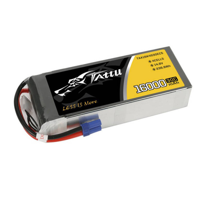 TATTU 16000 мАч 14,8 В 30C 4S1P Lipo аккумулятор с EC5