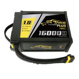 Tattu Plus 1.0 Компактная версия 16000 мАч 12S 15C 44,4 В Lipo аккумулятор с вилкой AS150U