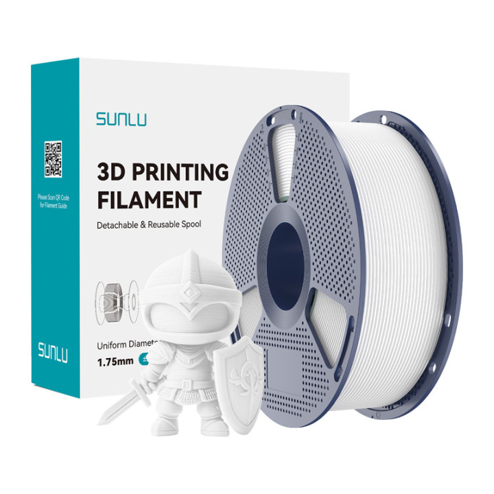 Sunlu PLA+ Filament (White) 1.75mm 1kg