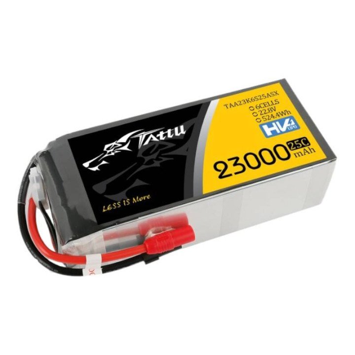 Tattu 23000mAh 22.8V 25C 6S1P LiPo Battery Pack with XT150+AS150 Connector
