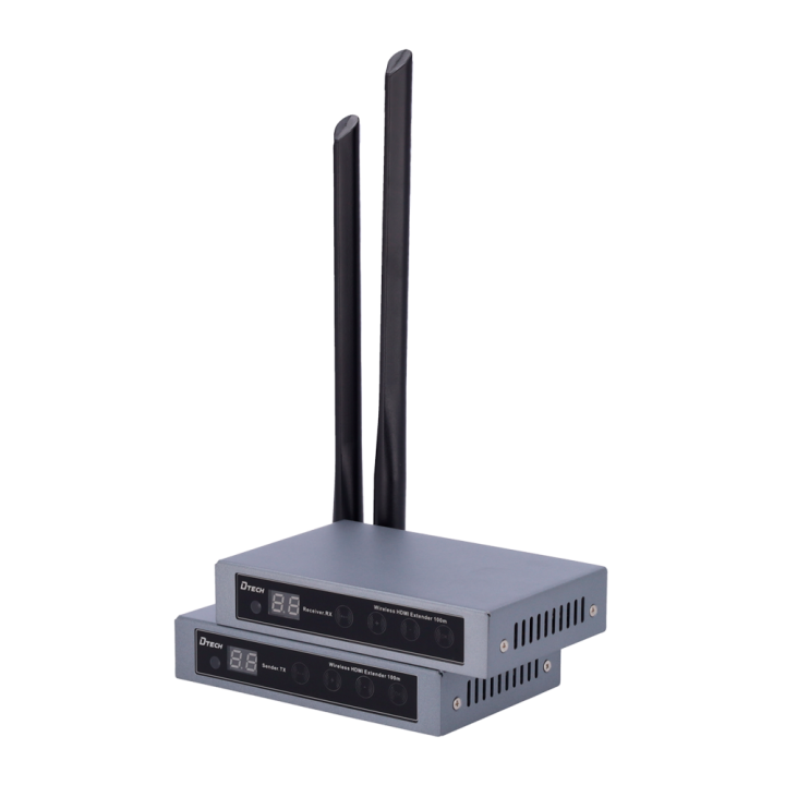 MARCA BLANCA HDMI-EXT100-WIFI Bezvadu HDMI pagarinātājs 100m Wi-Fi