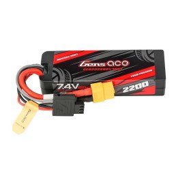 Gens ace G-Tech 2200mAh 7.4V 2S1P 60C GRP-76 Hardcase LiPo Battery with XT60 Plug