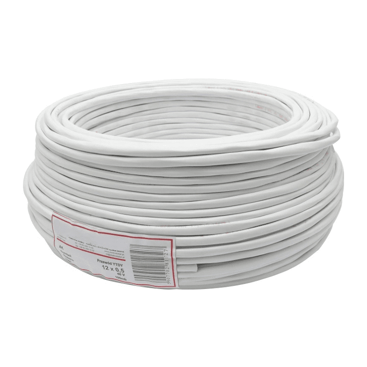 Mercor YTDY 12 × 0,5 mm, 100 m – signalizacijos ir domofono laidas