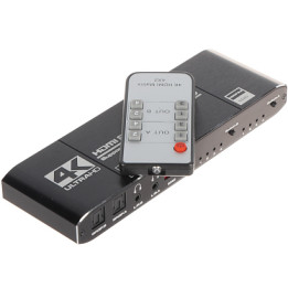 HDMI matricas slēdzis 4x2 HDMI-SW-4/2-MATRIX – 4 ieejas 2 izejas 4K