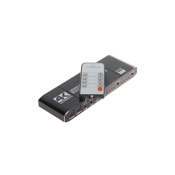 HDMI matricas slēdzis 4x2 HDMI-SW-4/2-MATRIX – 4 ieejas 2 izejas 4K
