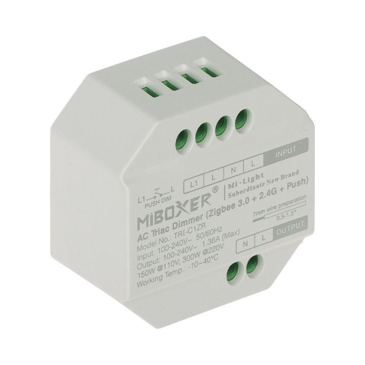 NUTIKAS LED-VALGUSTUSE KONTROLLER TRI-C1ZR ZigBee, 2,4 GHz