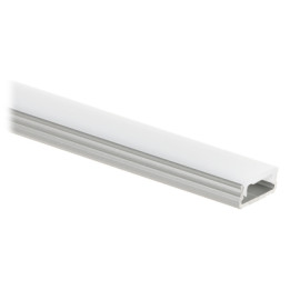 PR-LED/SA/2M LED Strip Profile with Cover, Silver, 2m