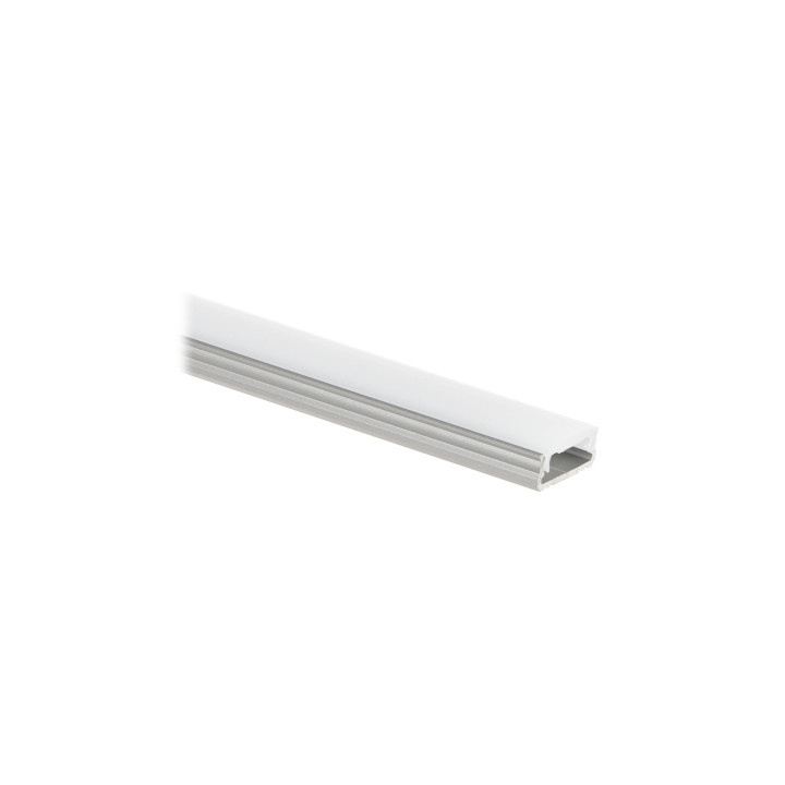PR-LED/SA/2M LED Strip Profile with Cover, Silver, 2m