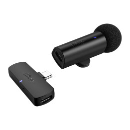 Fifine M6F USB-C Wireless Tie Microphone (Black)