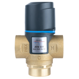 AFRISO ATM 331 – termostata maisīšanas vārsts, DN20, Rp 3/4", 20–43°C, Kvs 1,6 m³/h