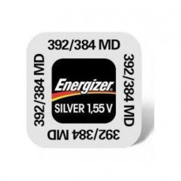 Energizer 392 / 384 / SR736SW / SR736S / SR41 1,55 В, 44 мАч, 0% Hg, оксид серебра