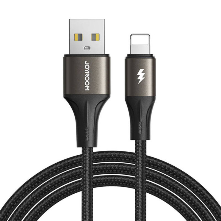 USB-kaapeli Lightning Joyroom SA25-AL3 / 3A / 1,2 m (musta)