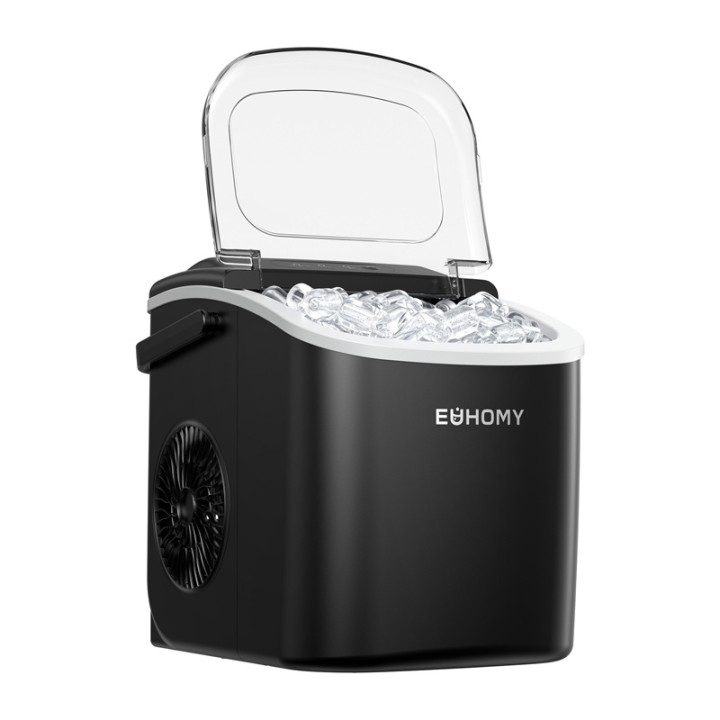 Ledo kubelių gaminimo aparatas Euhomy IM001, 1,2 l, 12 kg (juodas)