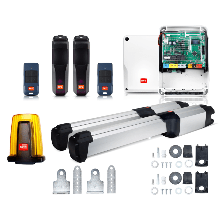 BFT PHOBOS BT B40 KIT Комплект привода распашных ворот Светодиодная лампа с антенной 2 пульта дистанционного управления 24 В до 