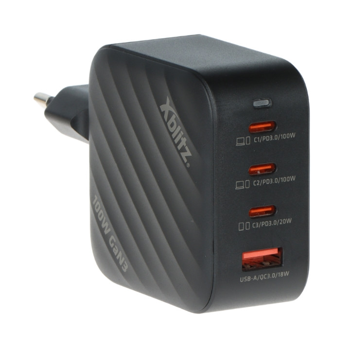 Xblitz XB-XC3 GaN3 USB-C зарядное устройство 65W быстрая зарядка PD