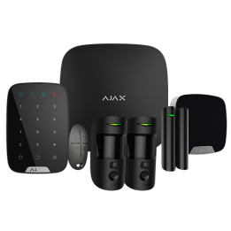 AJAX AJ-HUB2PLUSKIT-DP-PRO-B viedās mājas centrmezgls, Wi-Fi, 230V maiņstrāva, melns