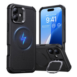 ESR Cyber Tough (HaloLock) Case with Stand for iPhone 16 Plus (Black) 1A7640102