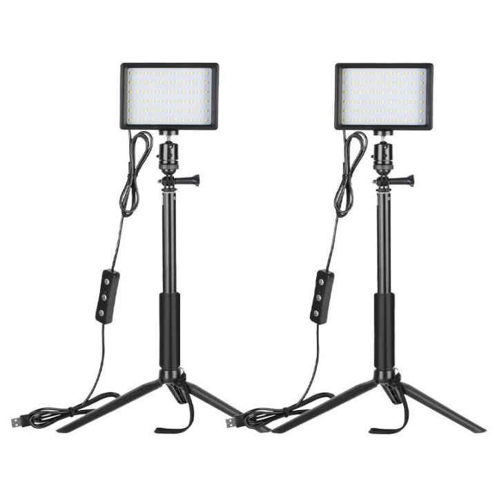 Комплект Neewer ZC-10S две лампы LED + фильтры + штативы
