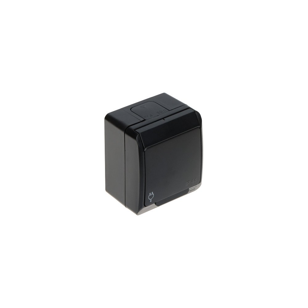 SINGLE SURFACE SOCKET OUTLET HERMES/0321-09/EPN 250 V AC 16 A IP44 Elektro-Plast