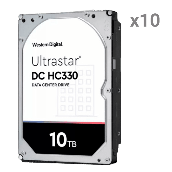 Western Digital 10xHD10TB-Enterprise 10 ТБ HDD SATA для видеонаблюдения