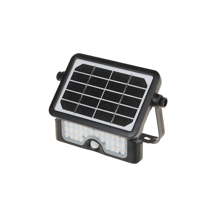 AD-SL-6108BLR4 Светодиодный солнечный прожектор с датчиком движения, IP65, 6500K холодный белый свет, 12В