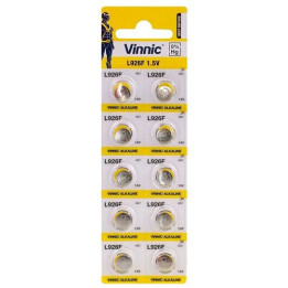 Vinnic L926F AG7 LR57 LR927 1,5 В 42 мАч Щелочные батарейки для часов 10 шт.