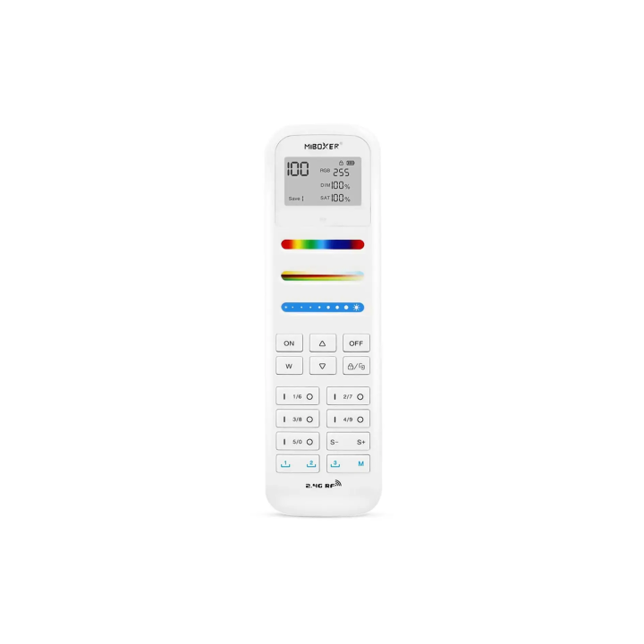 Tālvadības pults RGB+CCT 100 zonu 3 sižetu 2xAAA FUT100