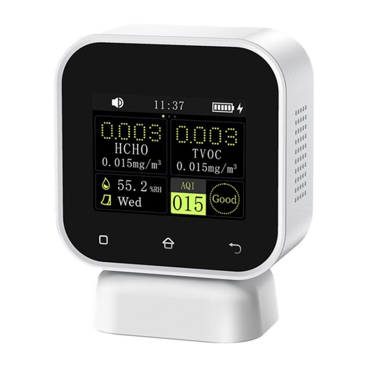 FNIRSI SFD-02 4-in-1 Indoor Air Quality Monitor with Touch Screen