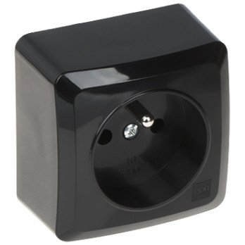 SINGLE SURFACE SOCKET OUTLET BERG/3733-09/EPN 250 V 16 A Elektro-Plast
