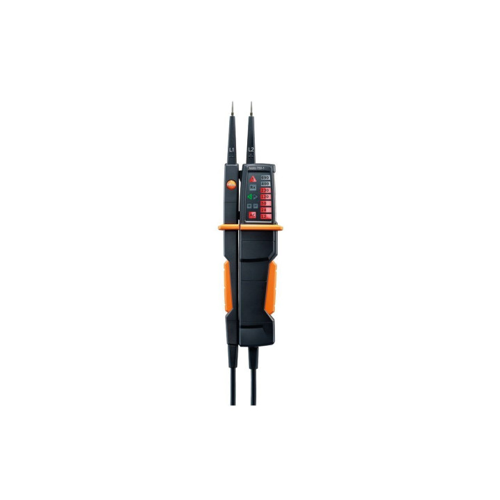 Sprieguma testeris Testo 750-1 ar patentētu vispusīgu LED displeju