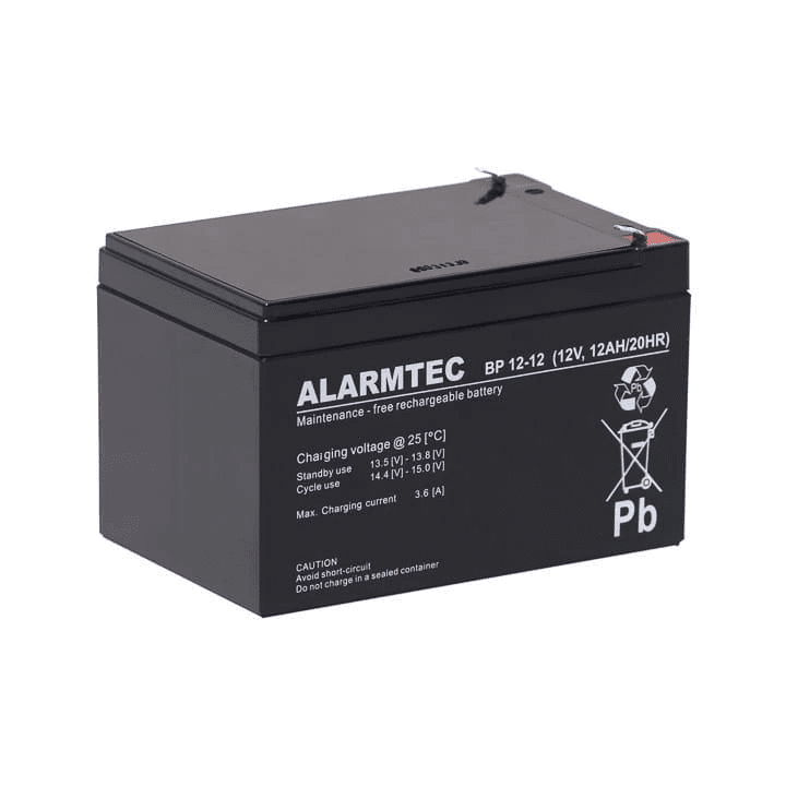 AGM ALARMTEC BP sērijas 12V 12Ah akumulators