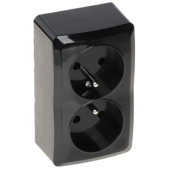 DOUBLE SURFACE SOCKET OUTLET BERG/3743-09/EPN 250 V 16 A Elektro-Plast