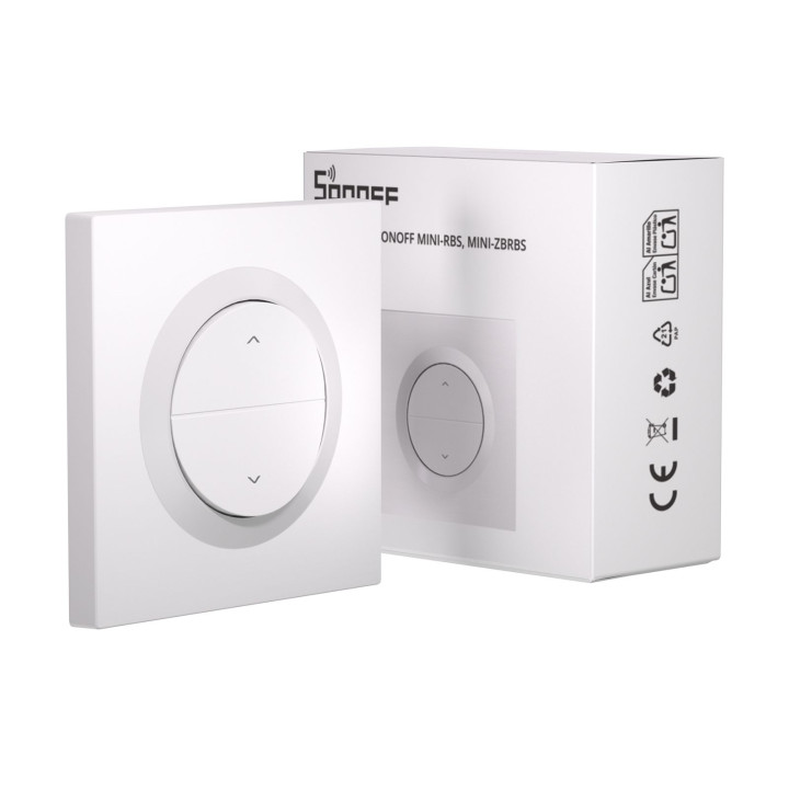 Sonoff ERBS Roller Shutter Wall Switch Enclosure for MINI-RBS and MINI-ZBRBS – White, 8.5×3.0×8.5 cm