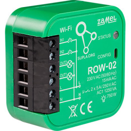 ZAMEL ROW-02 Smart Wi-Fi Switch SUPLA 230V AC