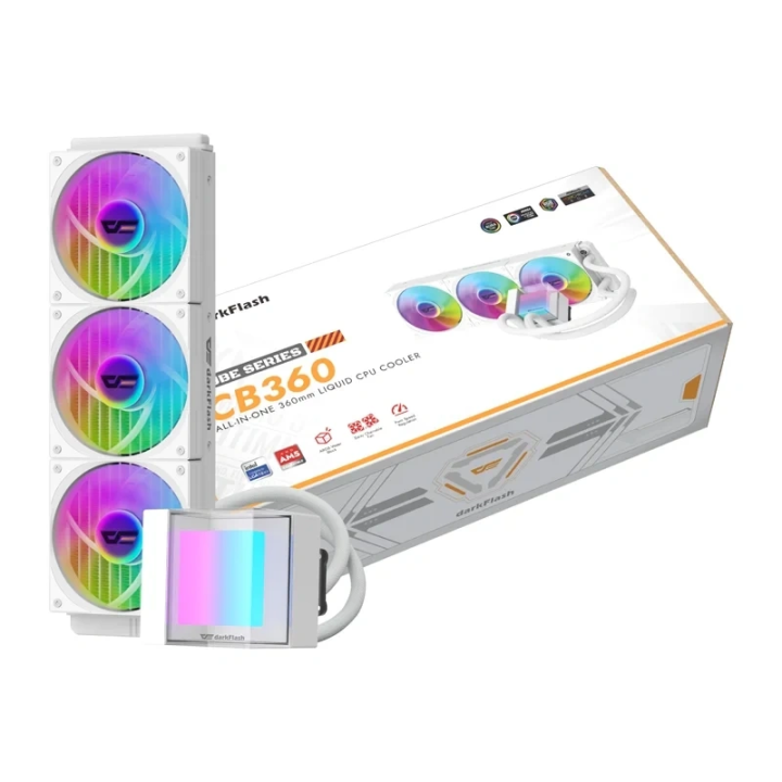 darkFlash CB360 CPU Cooler White