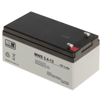 AKKU 12V/3.4AH-MWS MW Teho