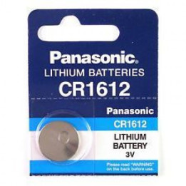 Panasonic CR1612 / DL1612 3V 40mAh 0%Hg litiumakku (viimeinen käyttöpäivä 2026.12.)