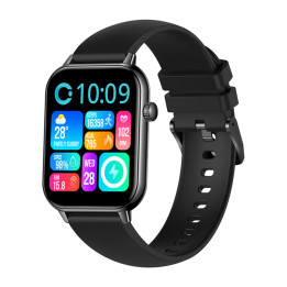 COLMI C28 Smartwatch - Black Silicone Strap