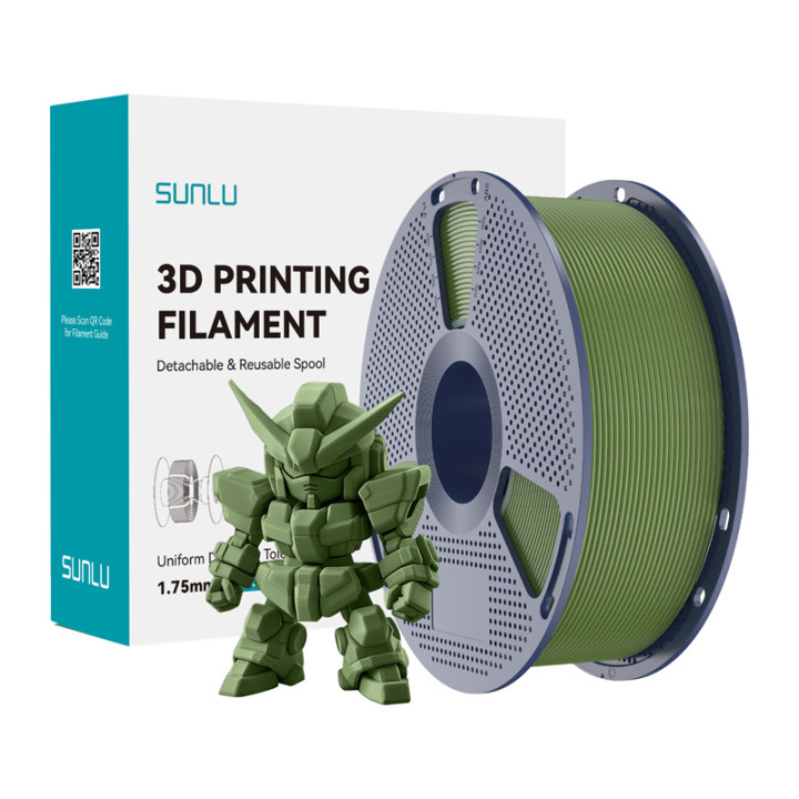 Sunlu PLA+ 2.0 Filament (Olive) - 1.75mm