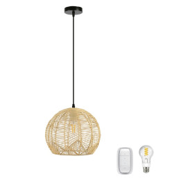 Immax 08258-S BOHO PELO-COMPLET 30 cm viedais griestu apgaismojums ar spuldzi un tālvadības pulti