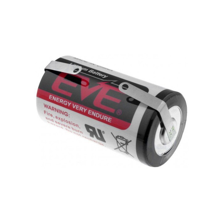 EVE Energy ER34615CNR D 19000mAh 230mA 3,6V (Li-SoCI2) aku (mittelaetav) U-siltidega
