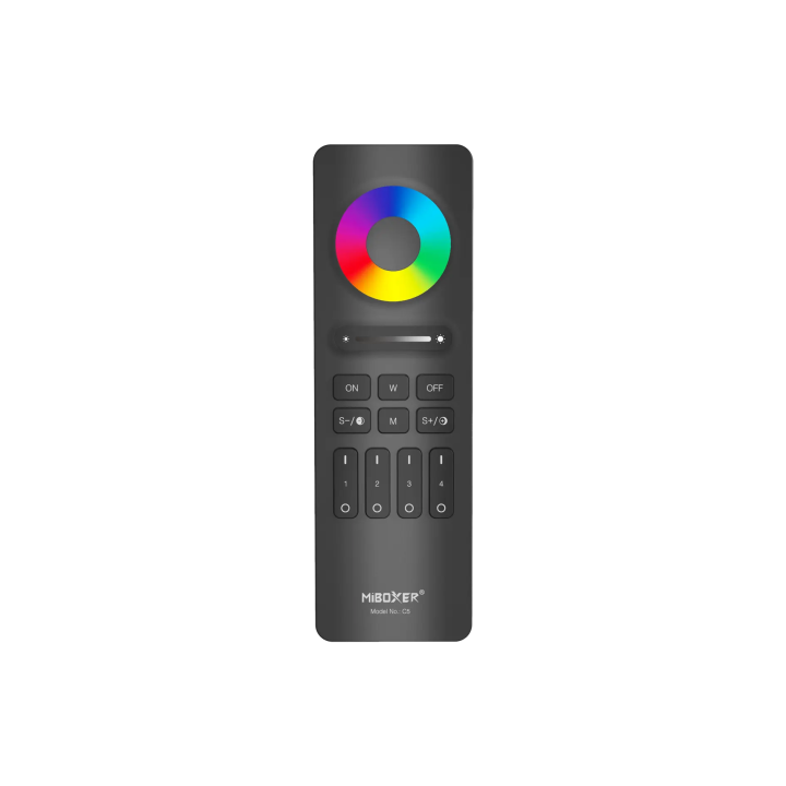 4-zonu RGB+CCT Remote Black C5B