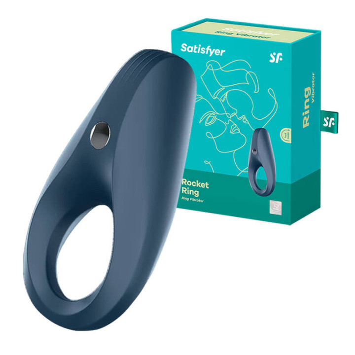 Tärinärengas Satisfyer Rocket Ring (tummansininen)