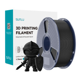Sunlu PLA+ Filament (Black) 1.75mm 1kg