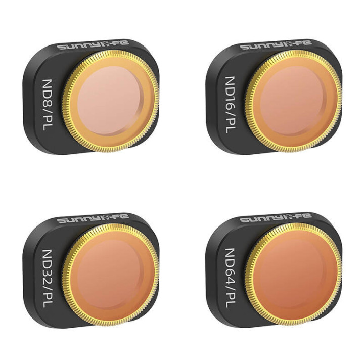 4 objektiivifiltrit ND/PL 8, 16, 32, 64 Sunnylife DJI MINI 4 PRO jaoks