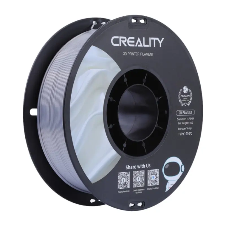 Creality CR-Silk PLA Filament 1.75mm Silver 1kg 3301120007