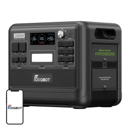 FOSSIBOT F2400BL 2400W Portable Power Station (Black)