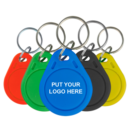 CARDCUBE TAG-MF-WR-C100 MIFARE Classic RFID Keychain Tag - 13.56 MHz Writable Access Control Tag